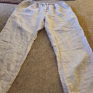 Brandy Melville Blue and White Striped Joggers